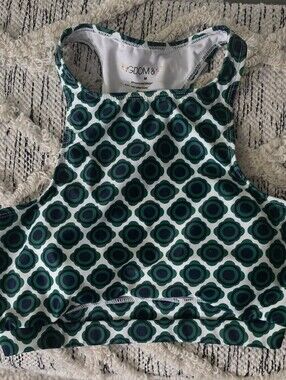 Kingdom & State Teal Geometric Swim Top